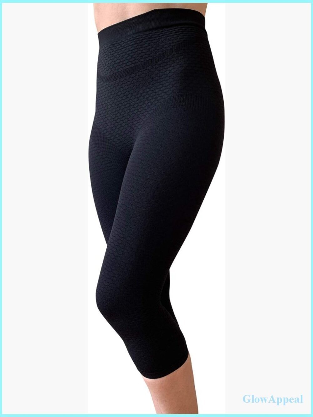 Capri Compression Leggings with Bioactive Fibers Support